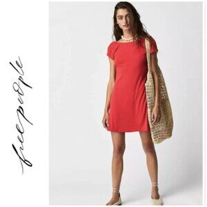 Free People Red Mini Dress